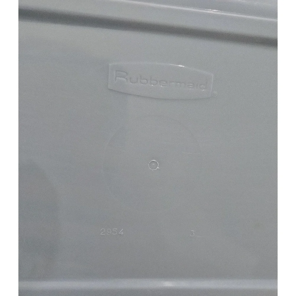 Vintage Rubbermaid 2954 Country Blue Oval Wastebasket Trash Can